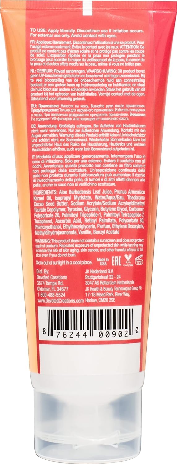 Close up of Devoted Creations Famous Faces hypoallergenic formula bottle