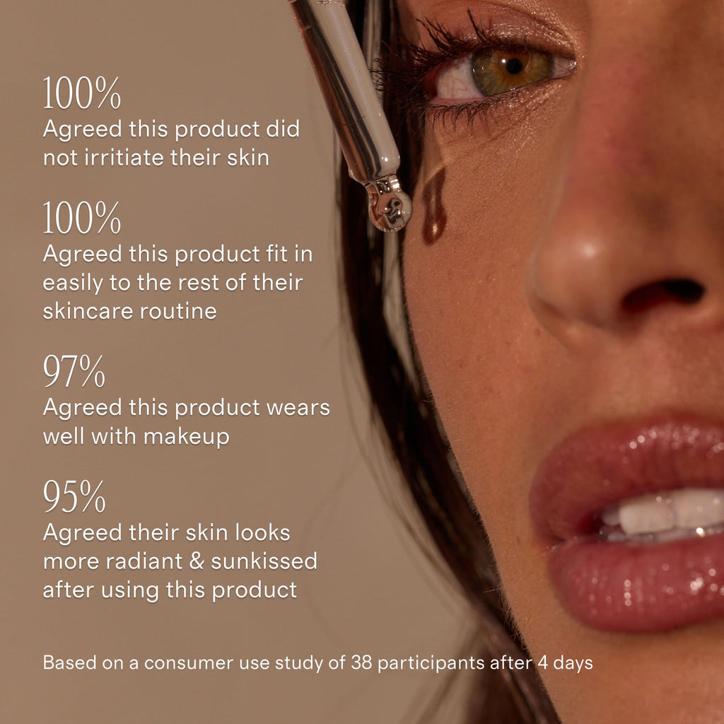 Lux Unfiltered Number 12 Bronzing Face Drops ingredients display