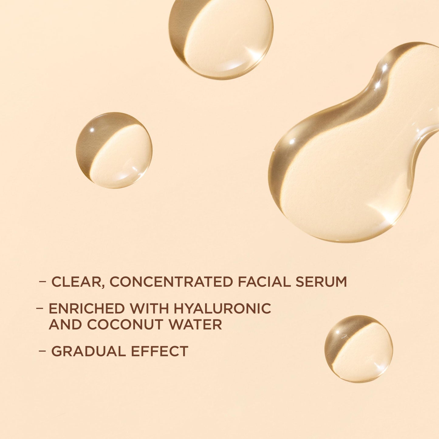 Close up of L'Oreal Paris self tanning drops bottle with hyaluronic acid