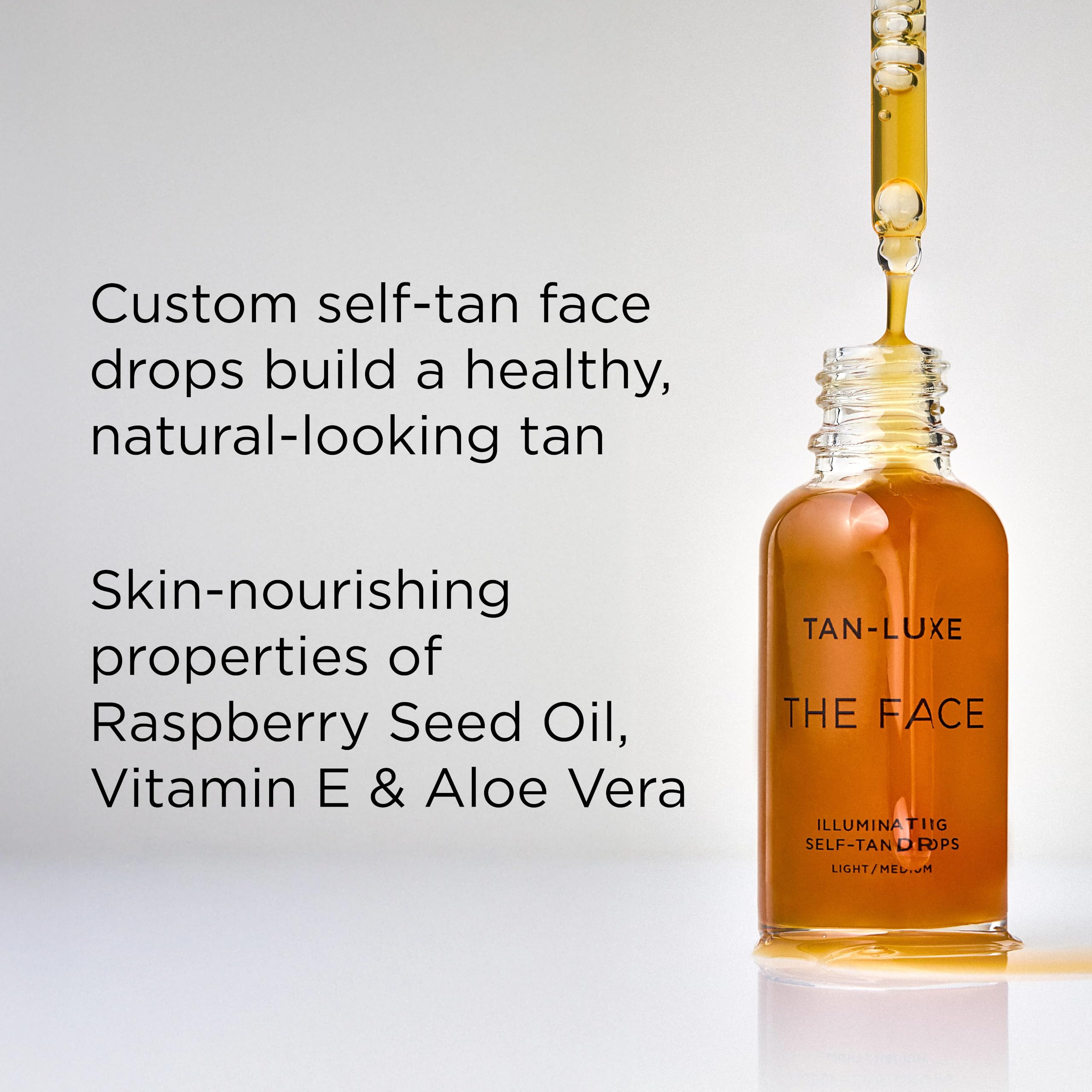 Tan-Luxe The Face medium dark box packaging