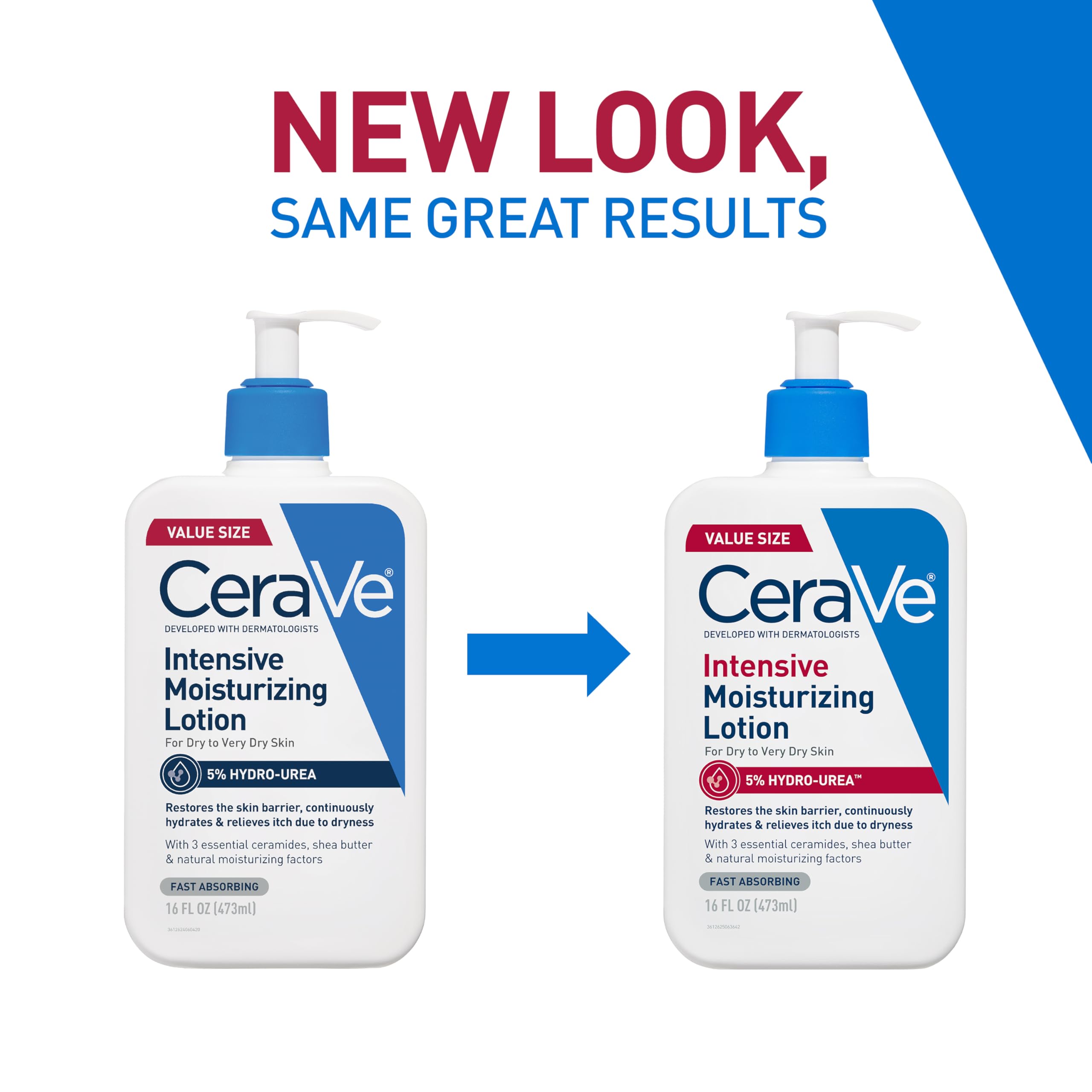 CeraVe body lotion for extra dry skin highlighting the 5 percent Hydro-Urea ingredient profile.