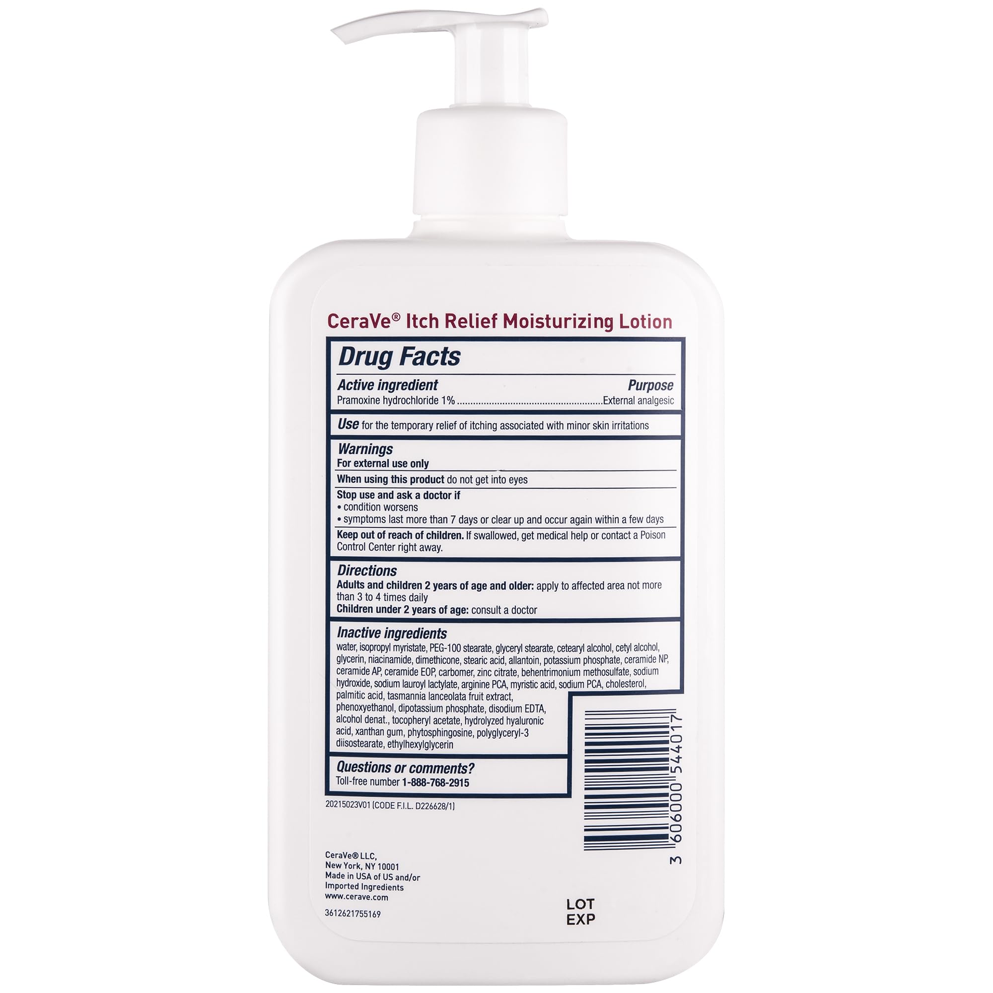 CeraVe Anti Itch body cream showing professional dermatological skincare packaging