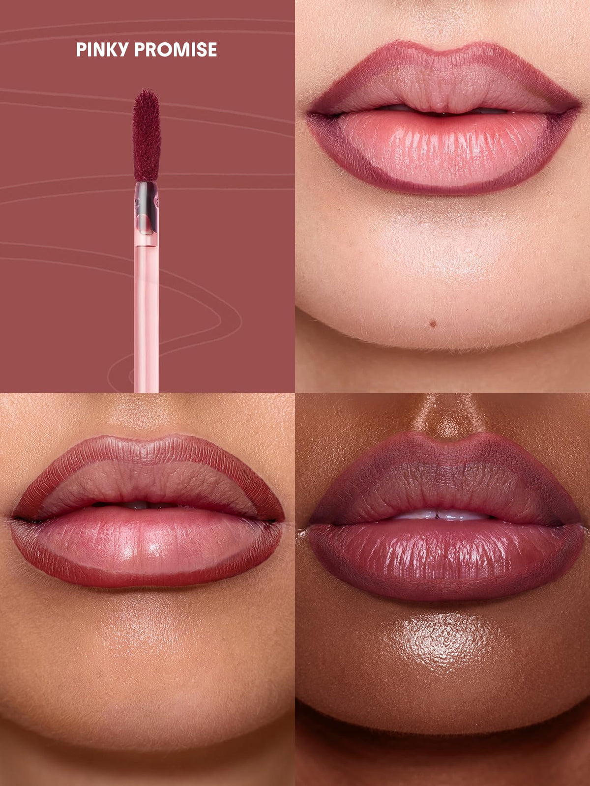 Sheglam lip liner stain showing the peel-off film texture