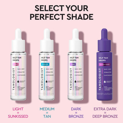 Tanologist vegan streak-free formula drops bottle