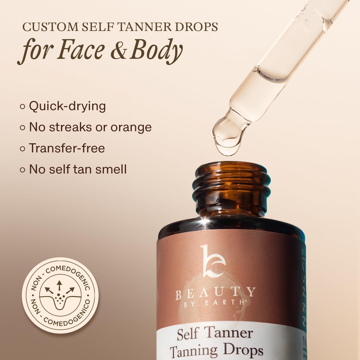 Organic ingredients list for Beauty By Earth tanning serum