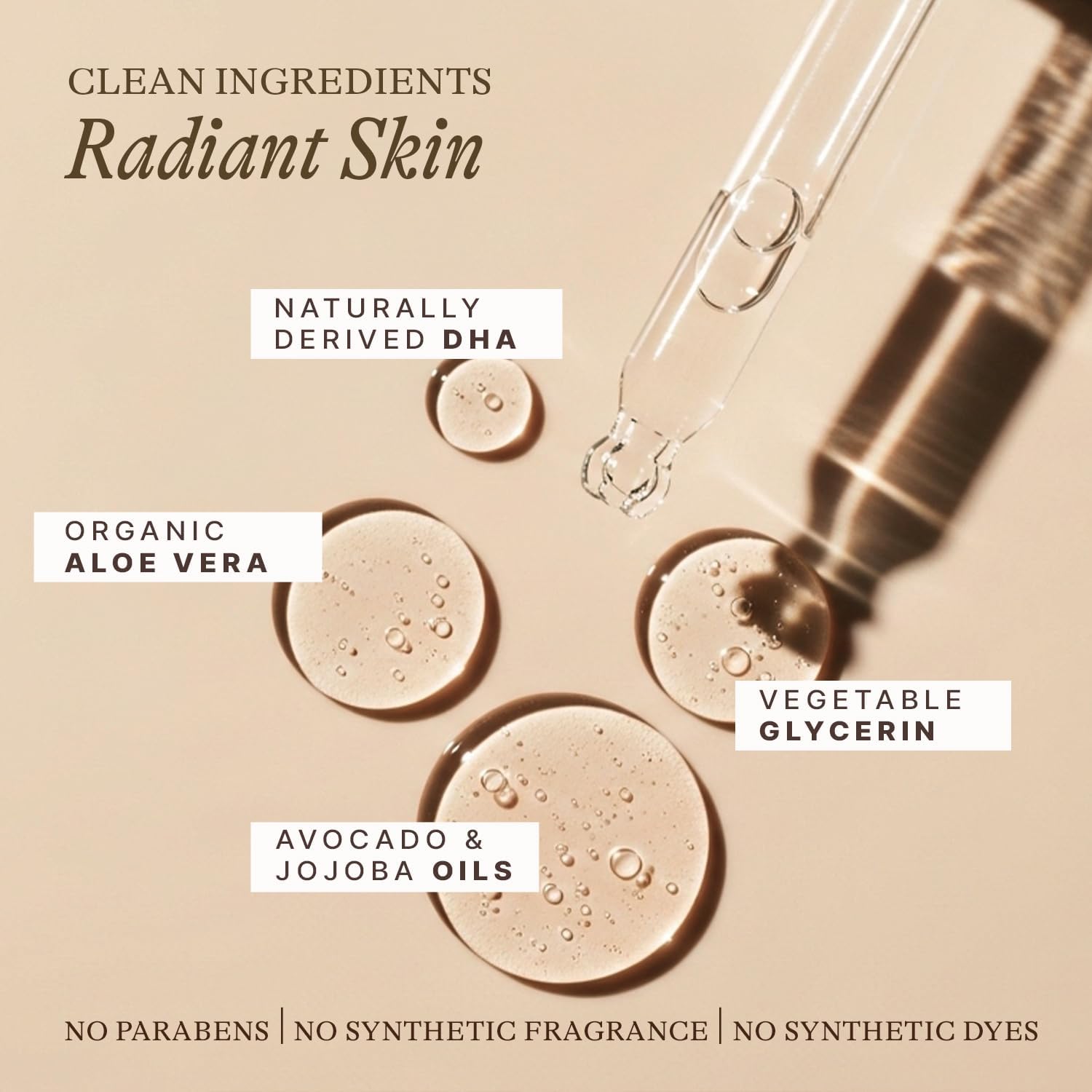 Customizable glow results with tanning drops
