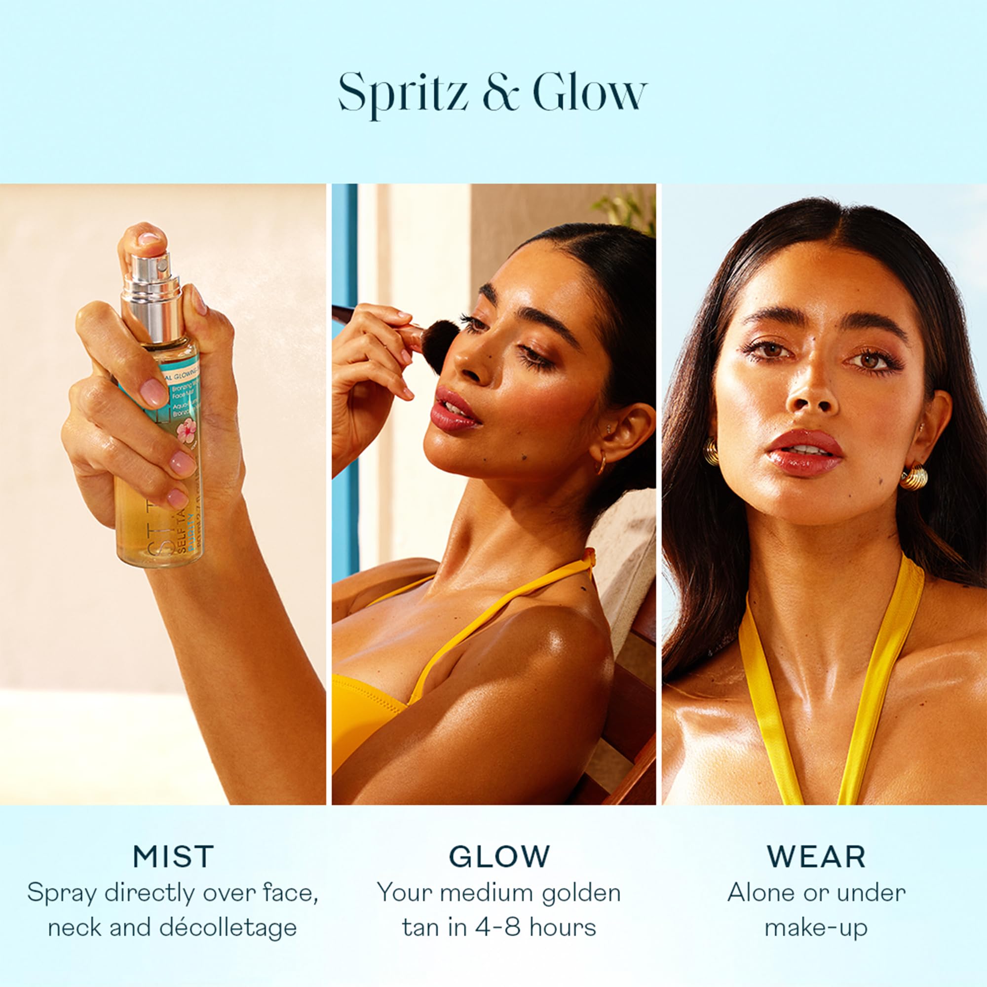 St. Tropez Self Tan Purity Face Mist packaging details