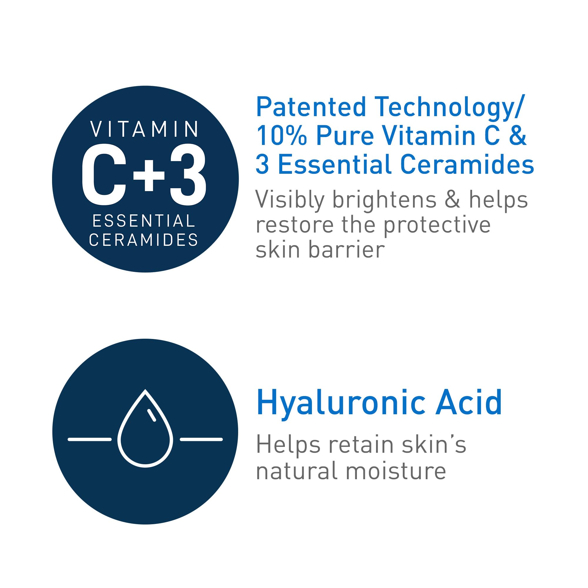 Close up of the protective tube opening for cerave face serum