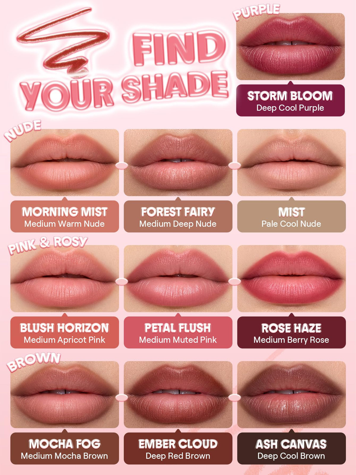 SHEGLAM lip liner pencil displayed with other makeup essentials