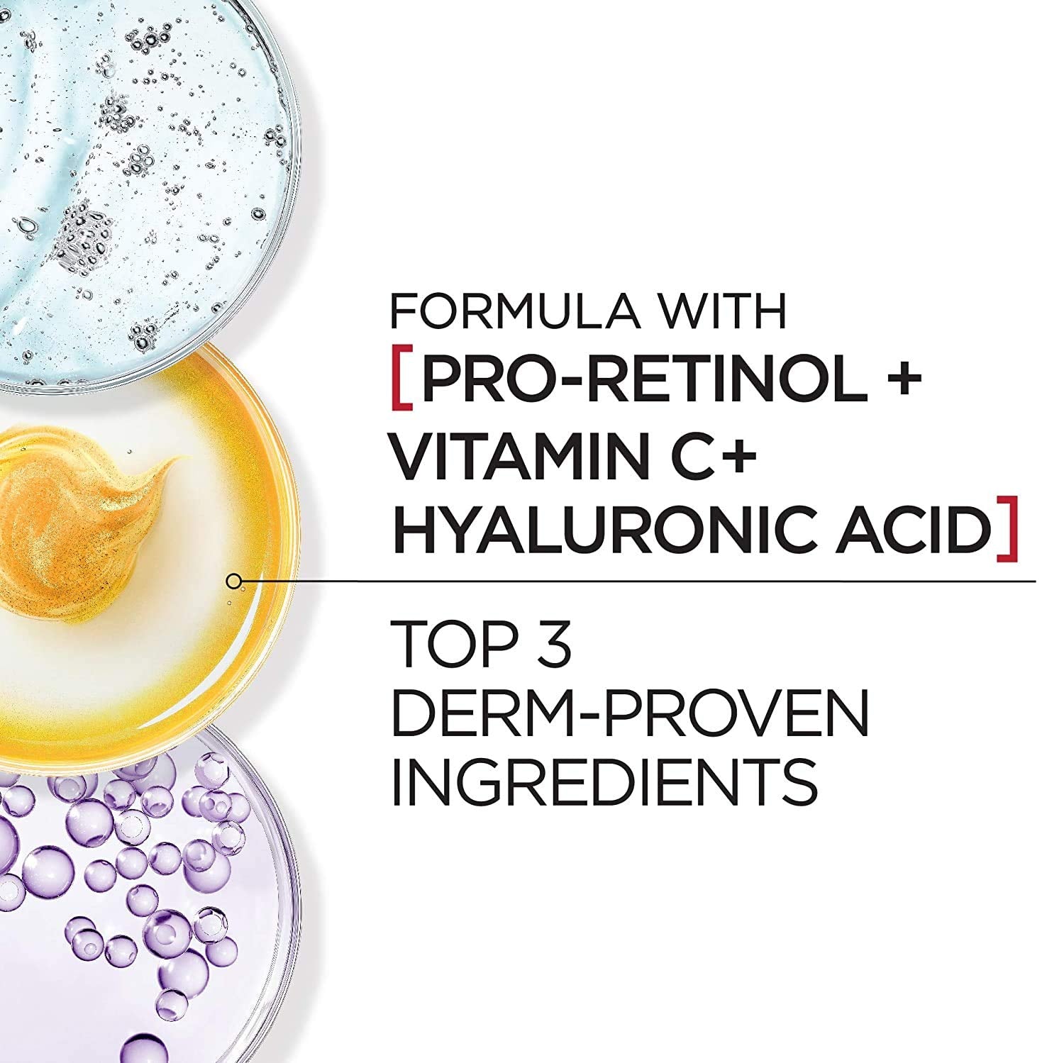 Texture sample of L'Oreal Paris Revitalift anti-aging lotion