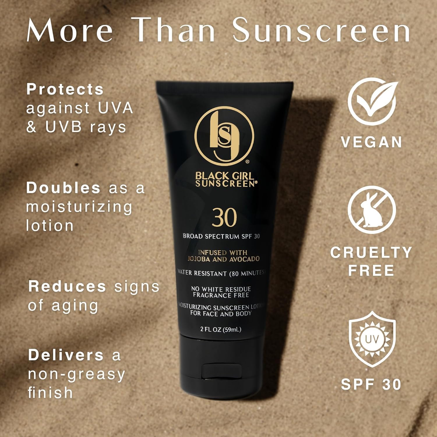 Travel size Black Girl Sunscreen SPF 30 2 pack packaging