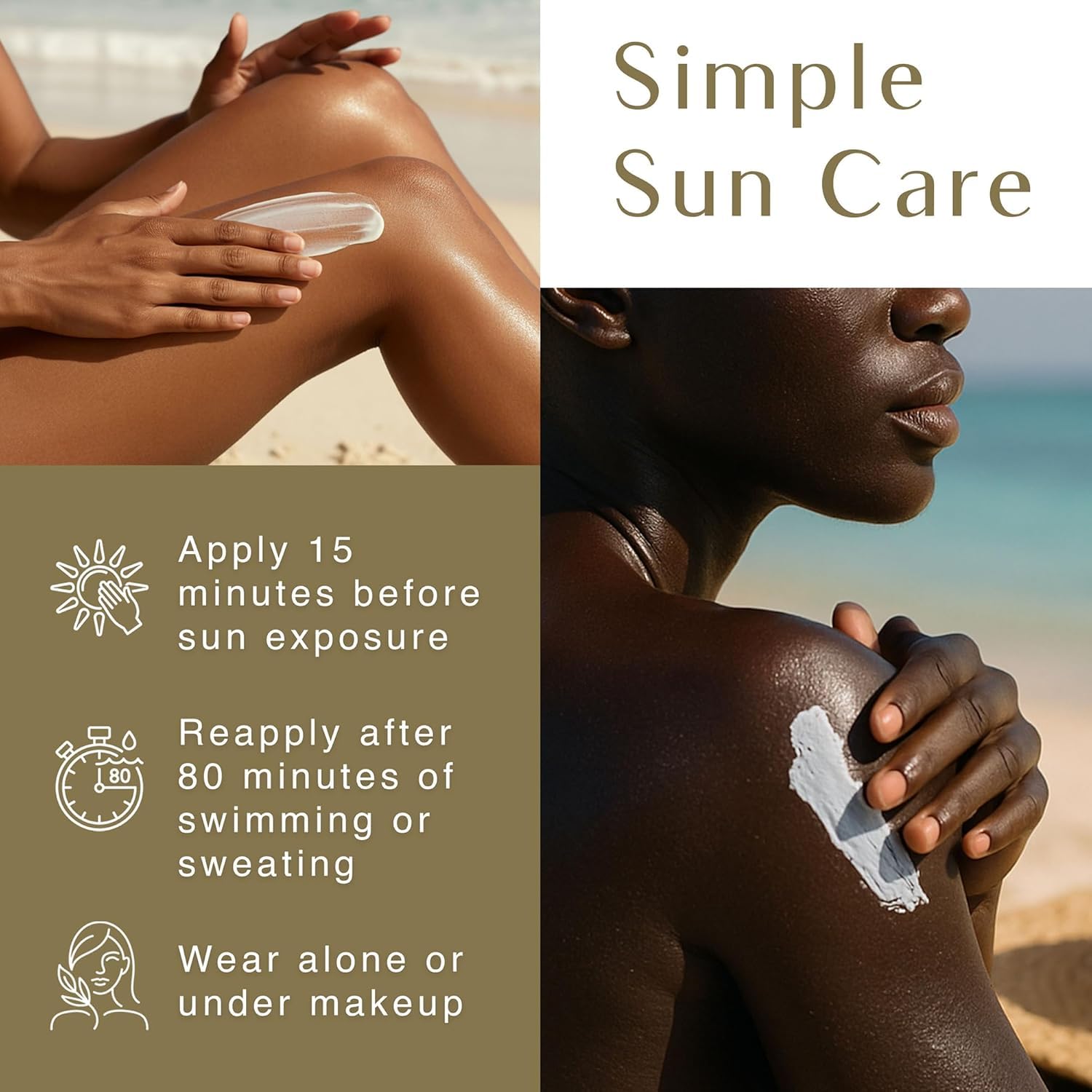 Back side of Black Girl Sunscreen packaging showing ingredients