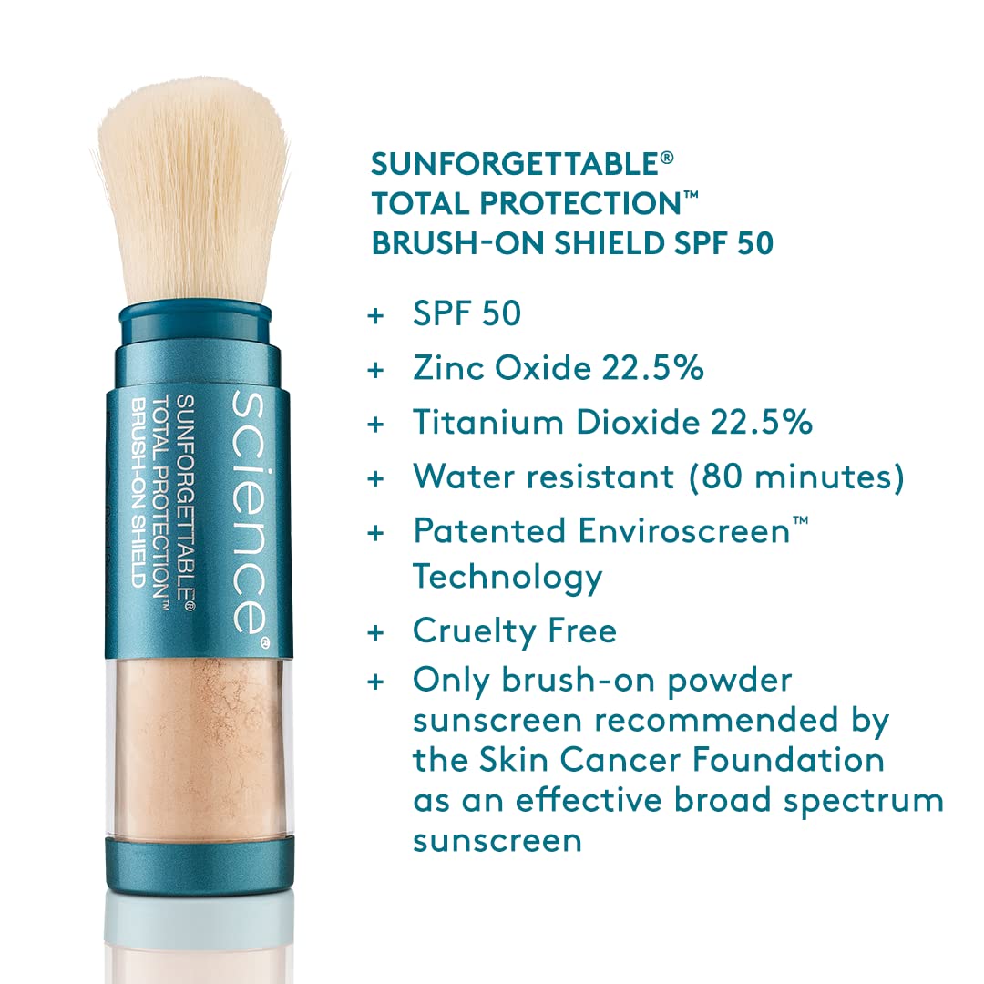 Colorescience mineral sunscreen brush open showing bristles