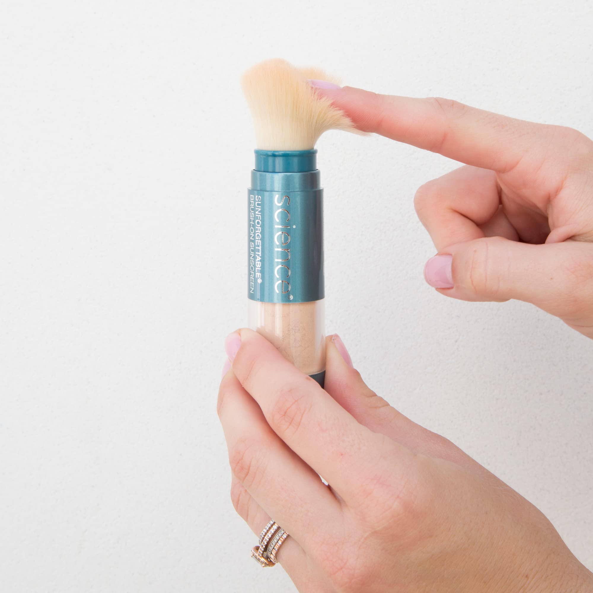 Detailed view of Colorescience mineral powder brush head