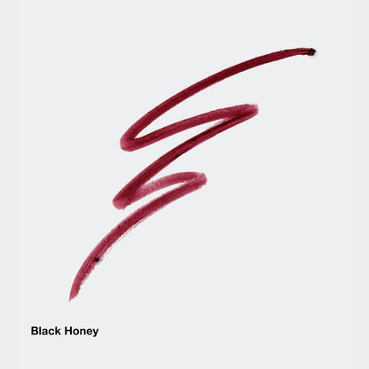 Clinique Quickliner For Lips in Black Honey shade tip highlighting the creamy precise texture