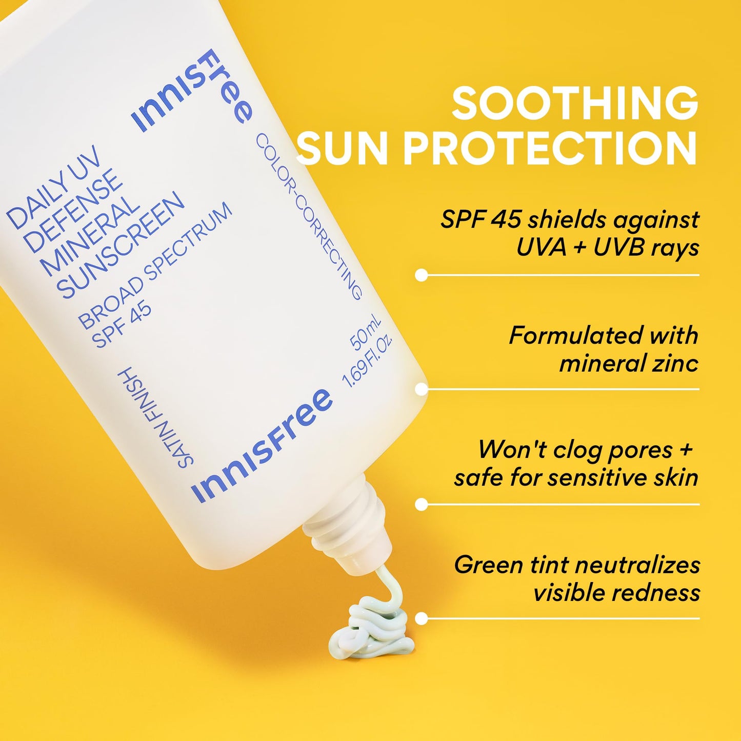 Innisfree Daily Mineral UV Defense skincare application