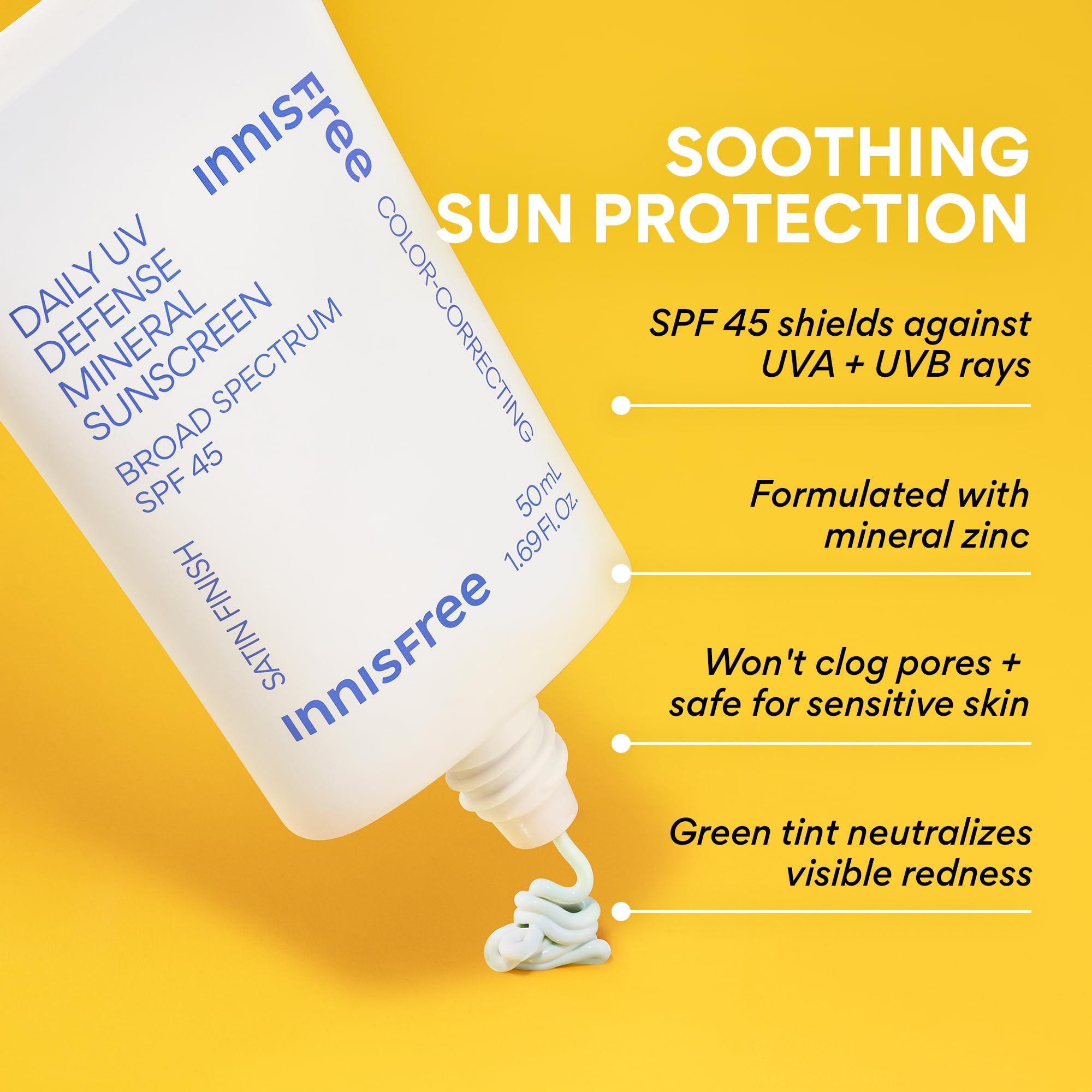 Innisfree Daily Mineral UV Defense skincare application