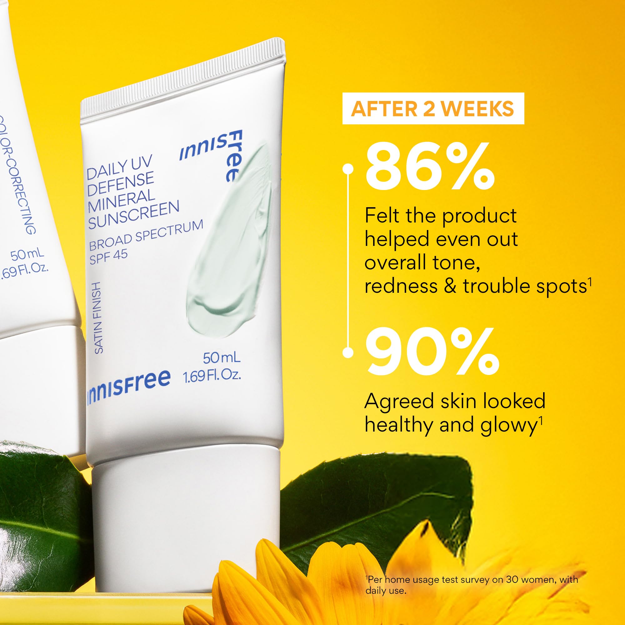 Ingredients label of Innisfree Daily Mineral UV Defense