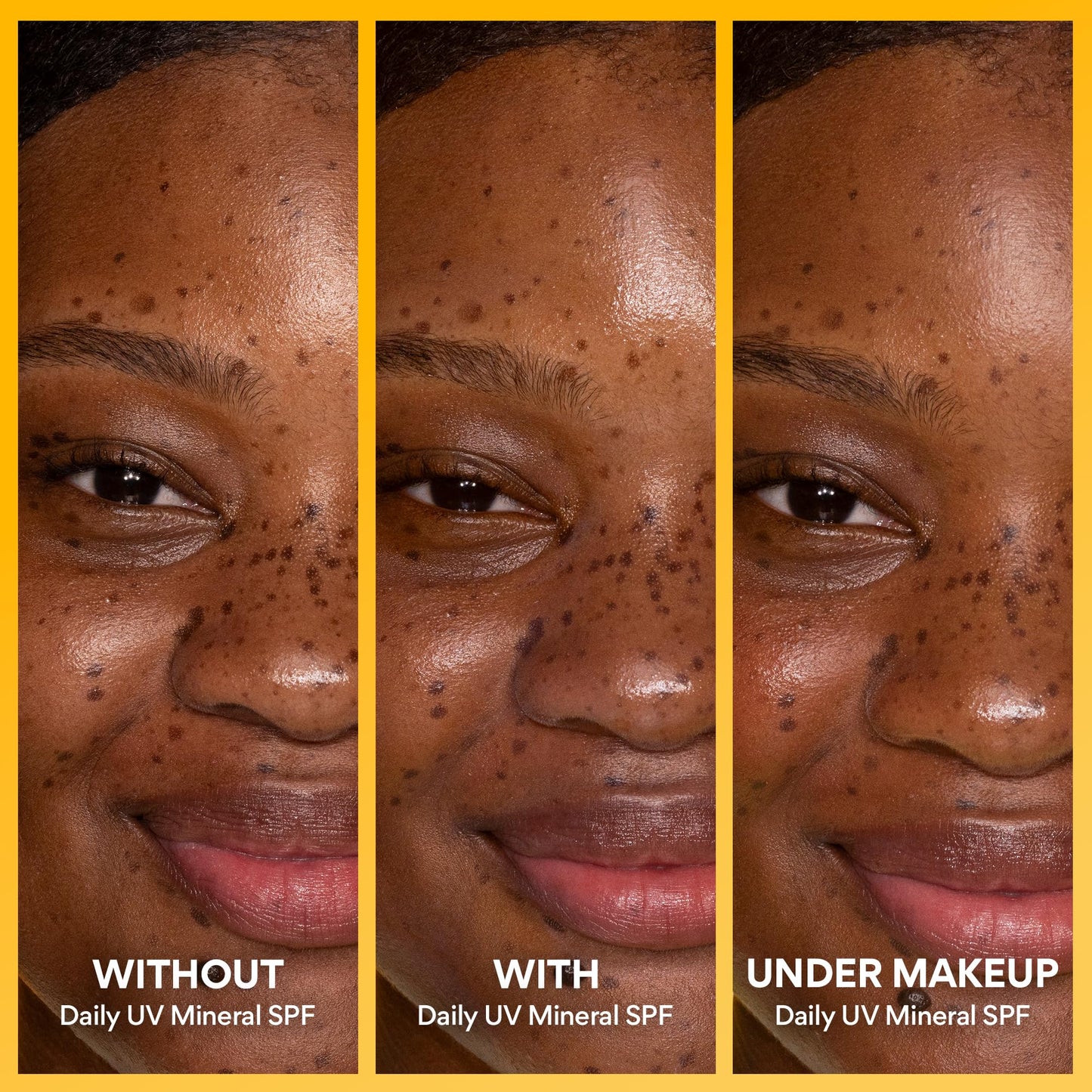 Innisfree sunscreen bottle held in hand