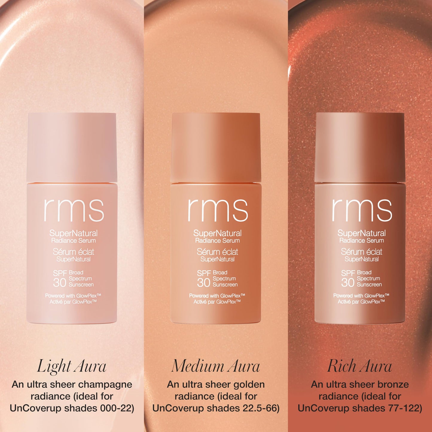 RMS Beauty Supernatural Radiance Serum premium skincare packaging