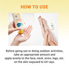 Derma B Everyday Sun Block 200ml size comparison
