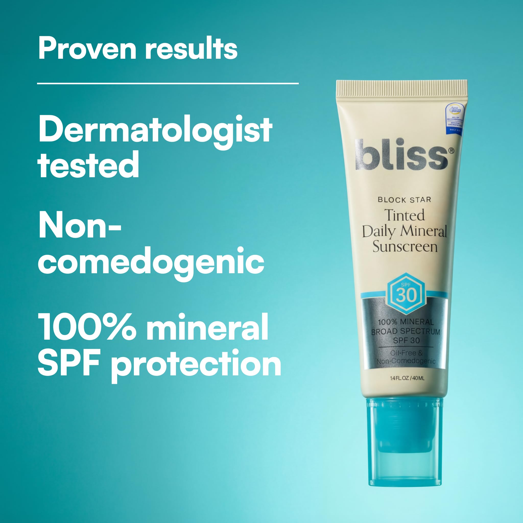 Bliss sunscreen antioxidant ingredients label detail