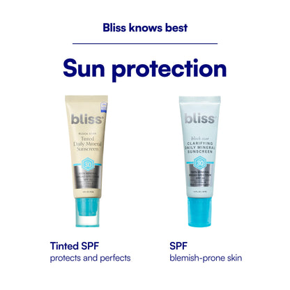 Close up of Bliss Block Star mineral sunscreen creamy texture