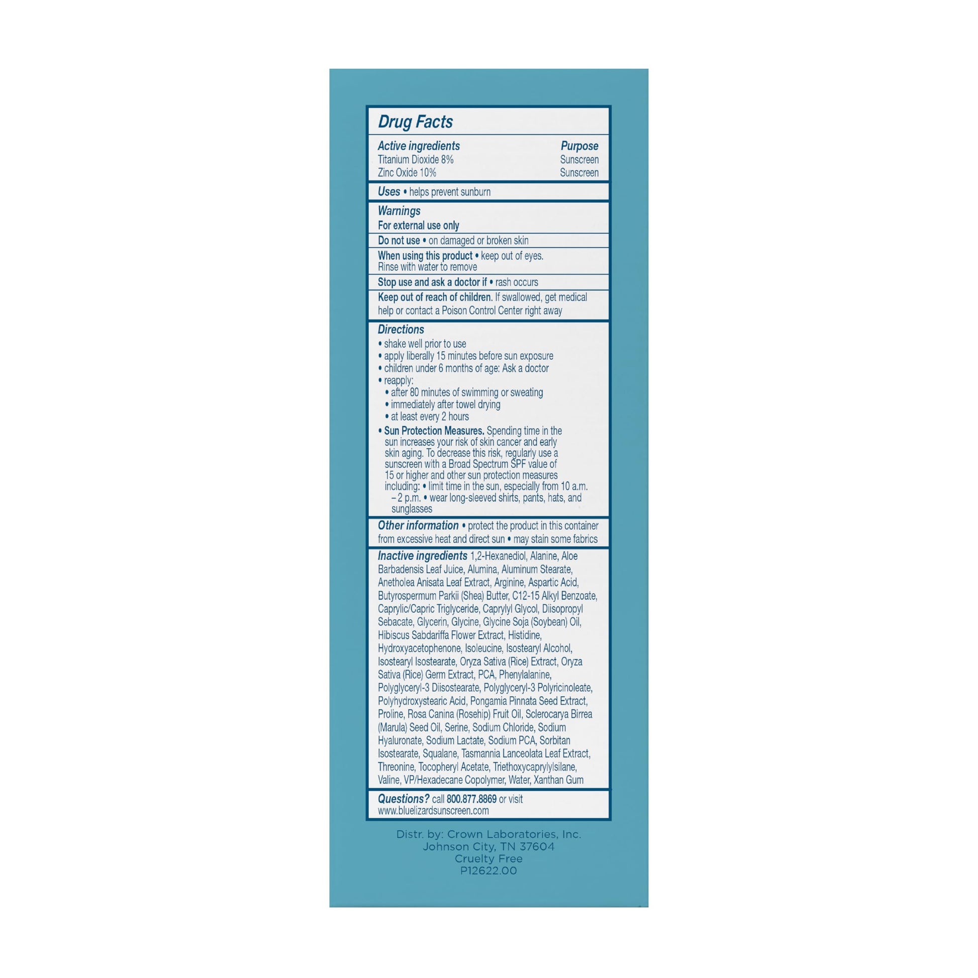 Blue Lizard Sheer Face Mineral SPF 50 Sunscreen product texture