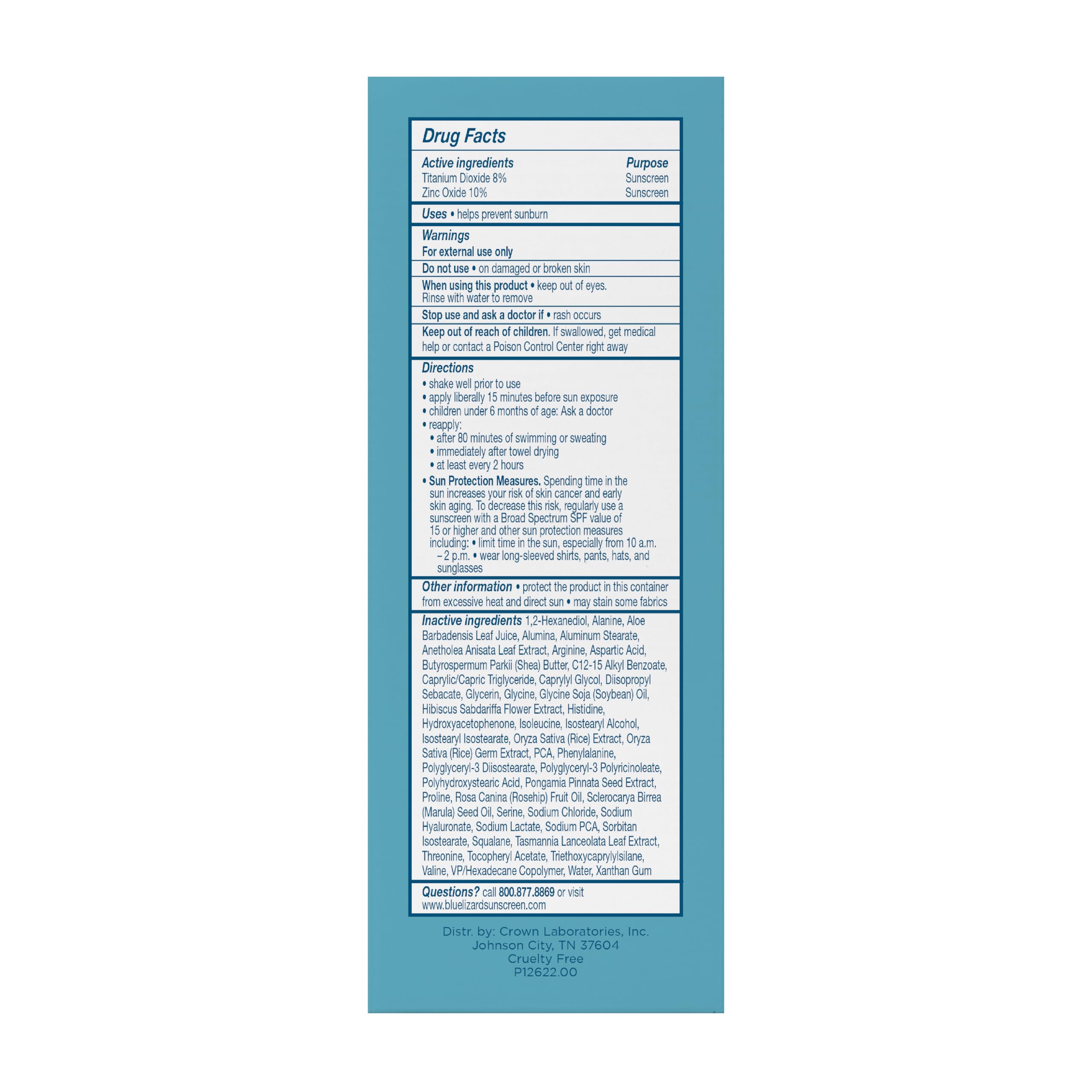 Blue Lizard Sheer Face Mineral SPF 50 Sunscreen product texture