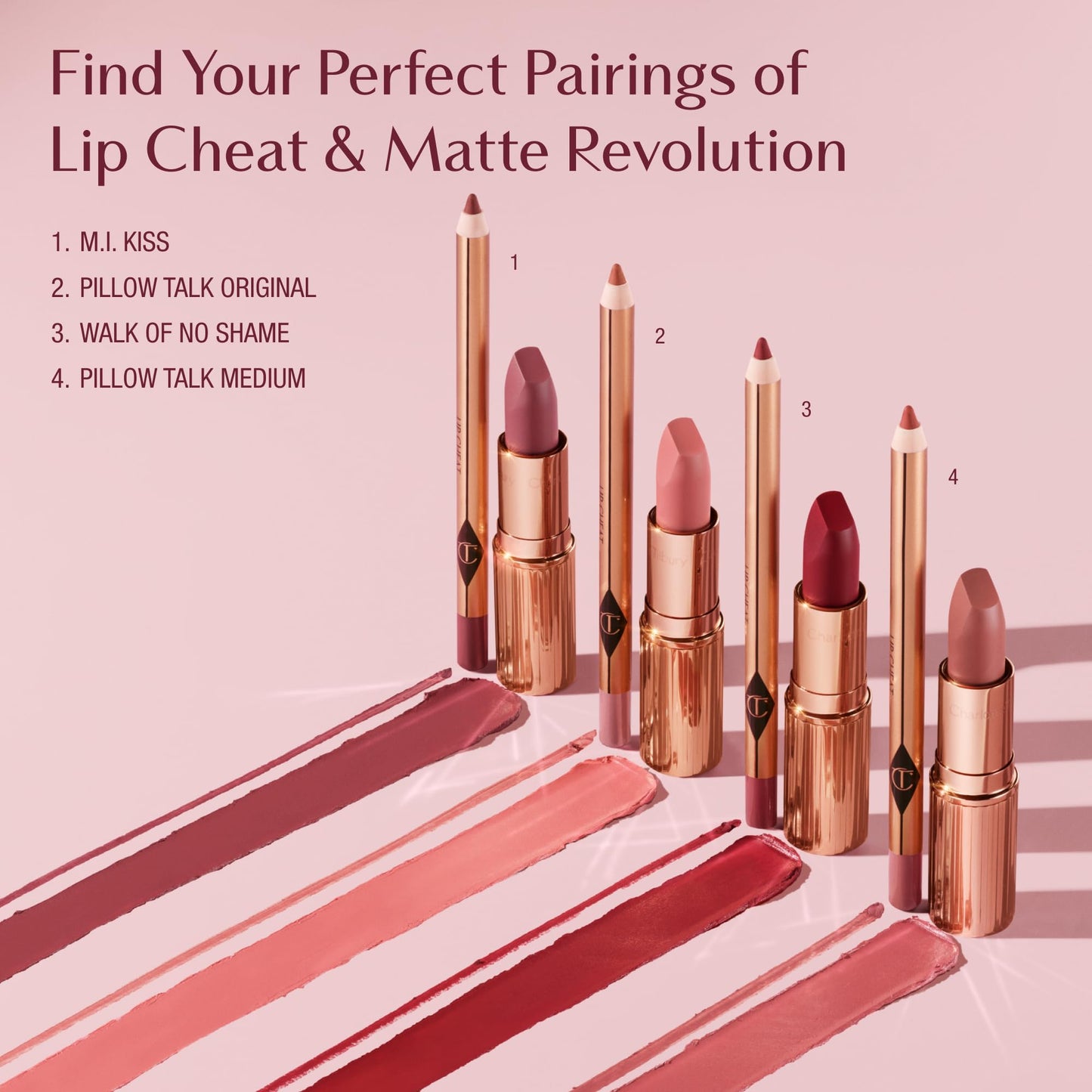 USA imported Charlotte Tilbury Lip Cheat Lip Liner Pencil packaging back view showing ingredients.