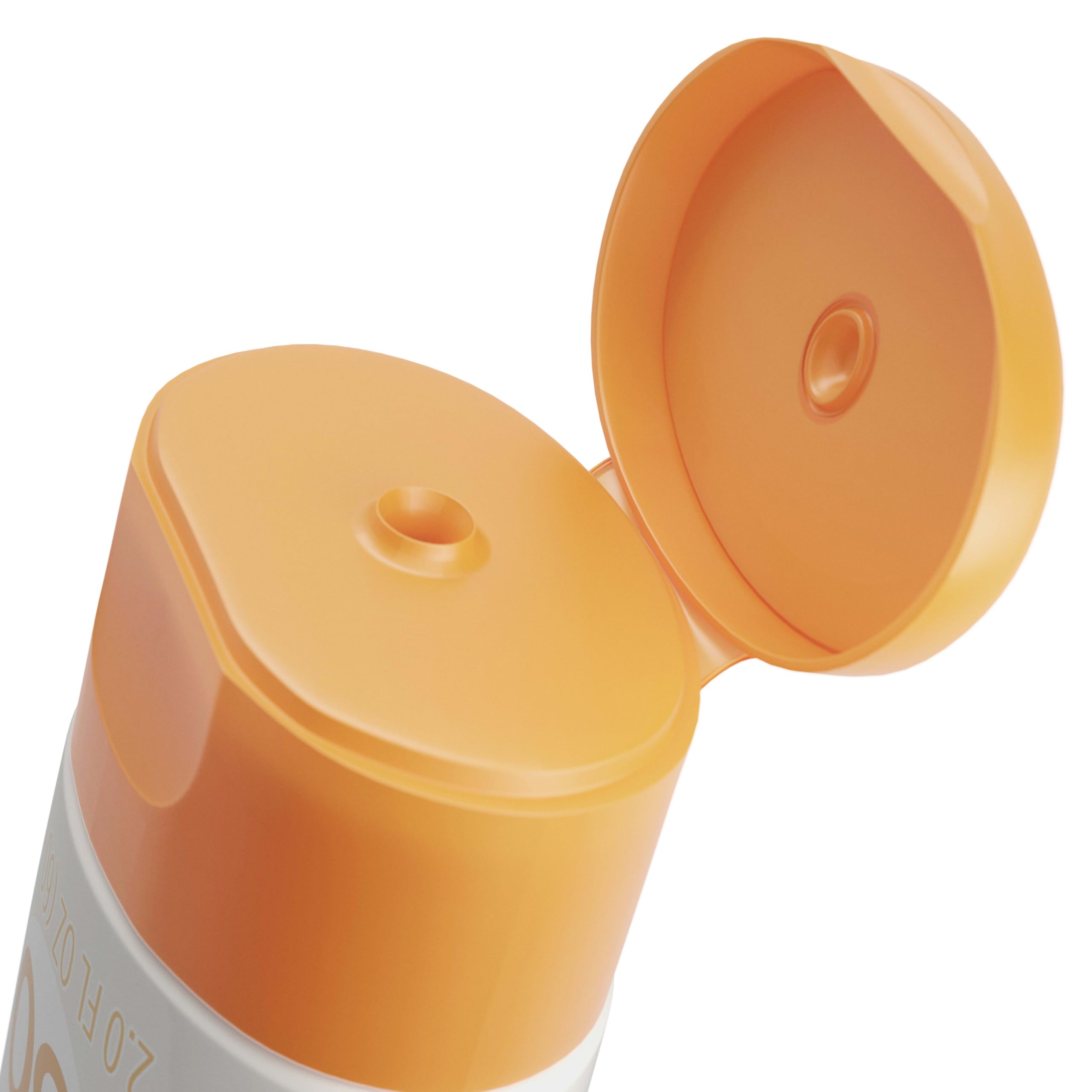 Travel size Aveeno prebiotic oat face sunscreen bottle placed next to a travel bag