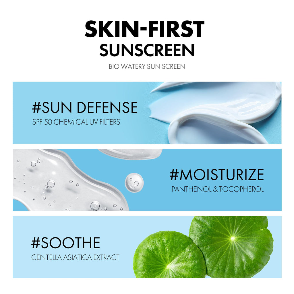 Tocobo sunblock lotion dispensed on fingertips