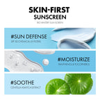 Tocobo sunblock lotion dispensed on fingertips