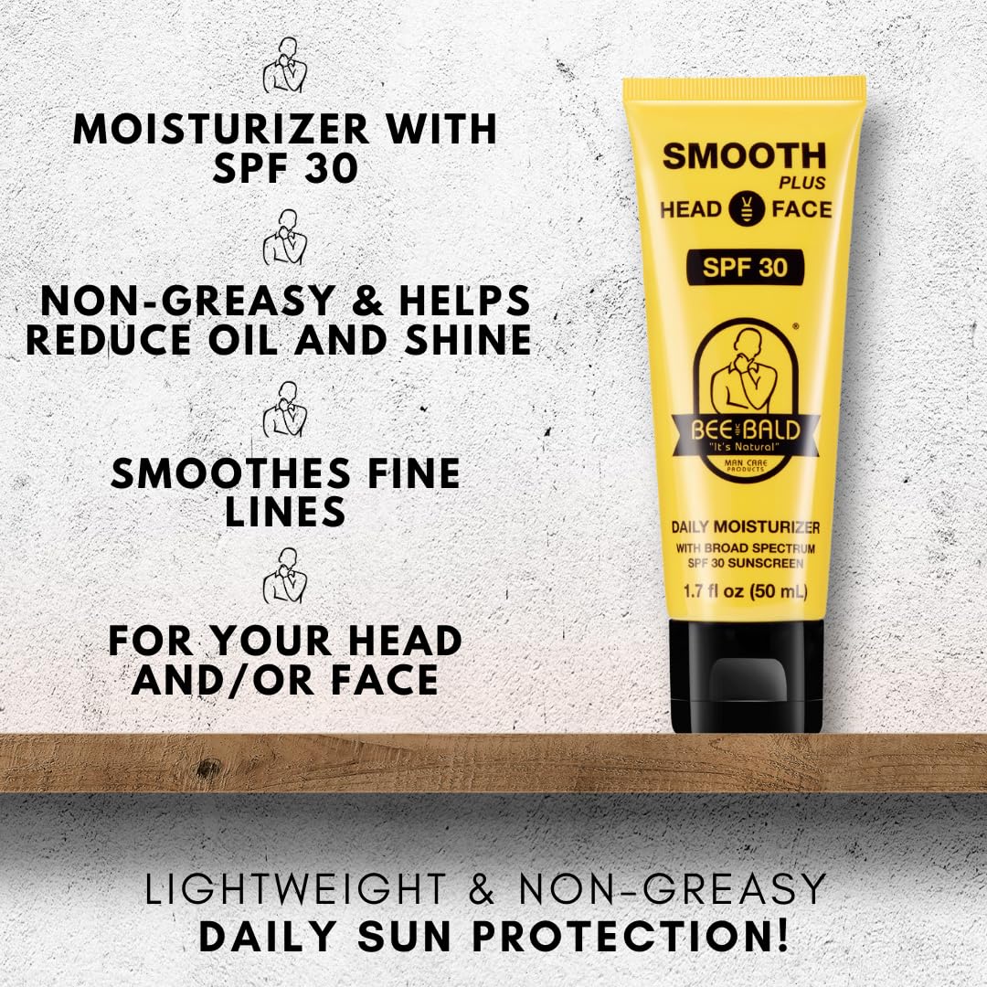 Bee Bald Smooth Plus moisturizer packaging details
