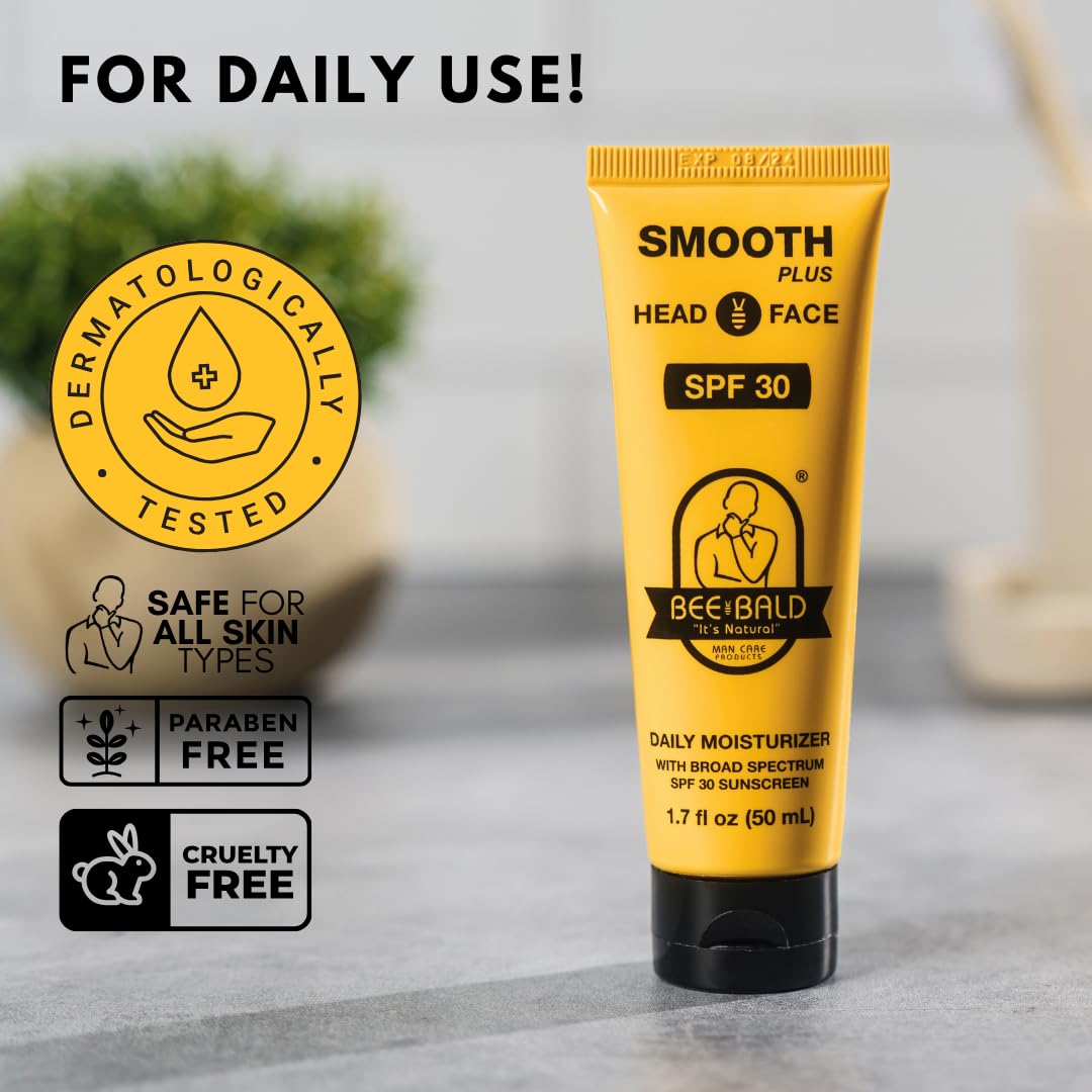 Bee Bald daily moisturizer with SPF 30 for men