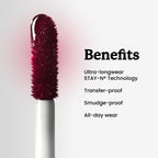 Sacheu lip stain packaging box showing ingredients