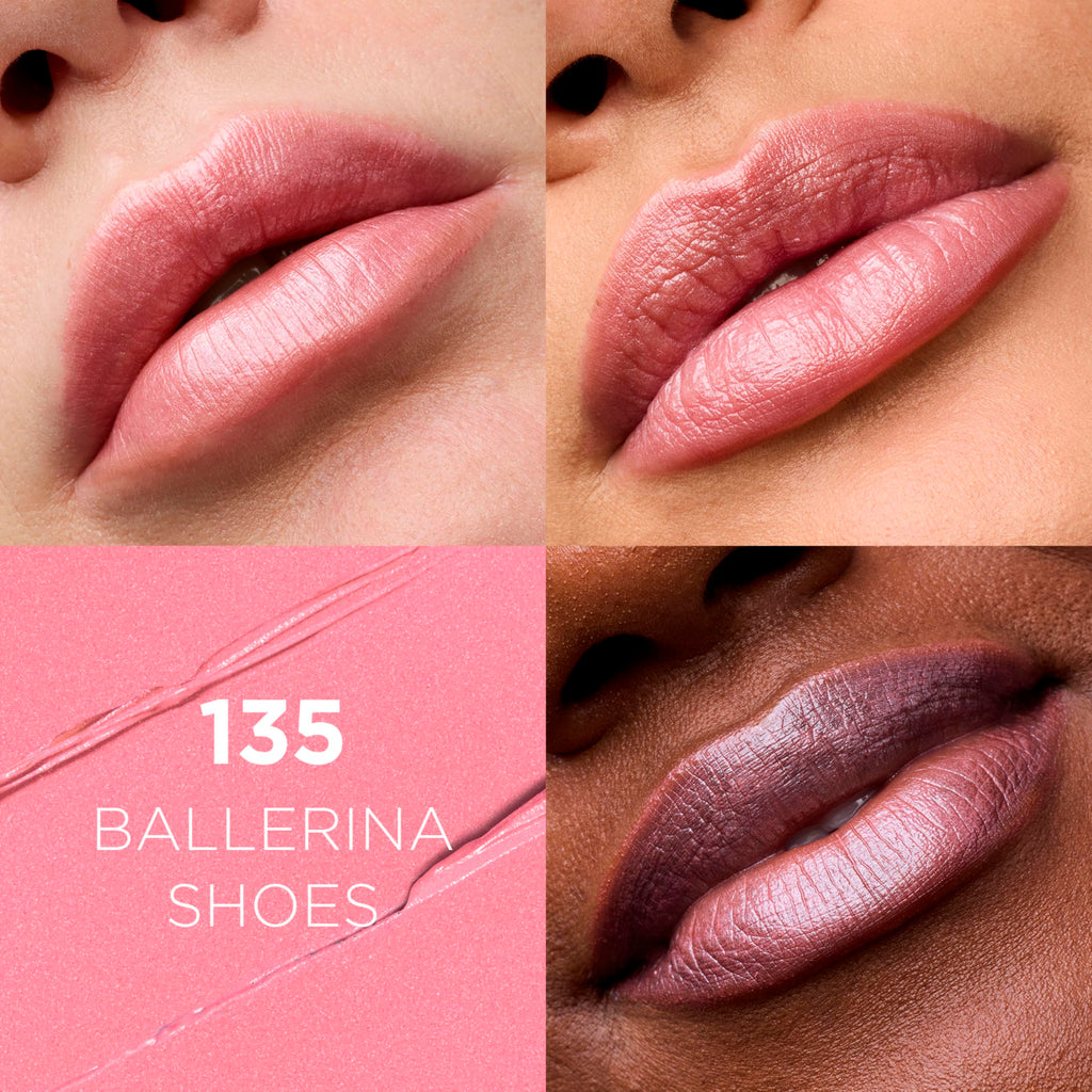 L'Oreal Ballerina Shoes 135 lipstick tube and gold case