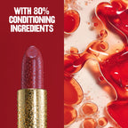Revlon lipstick opened showing rich creamy color formulation