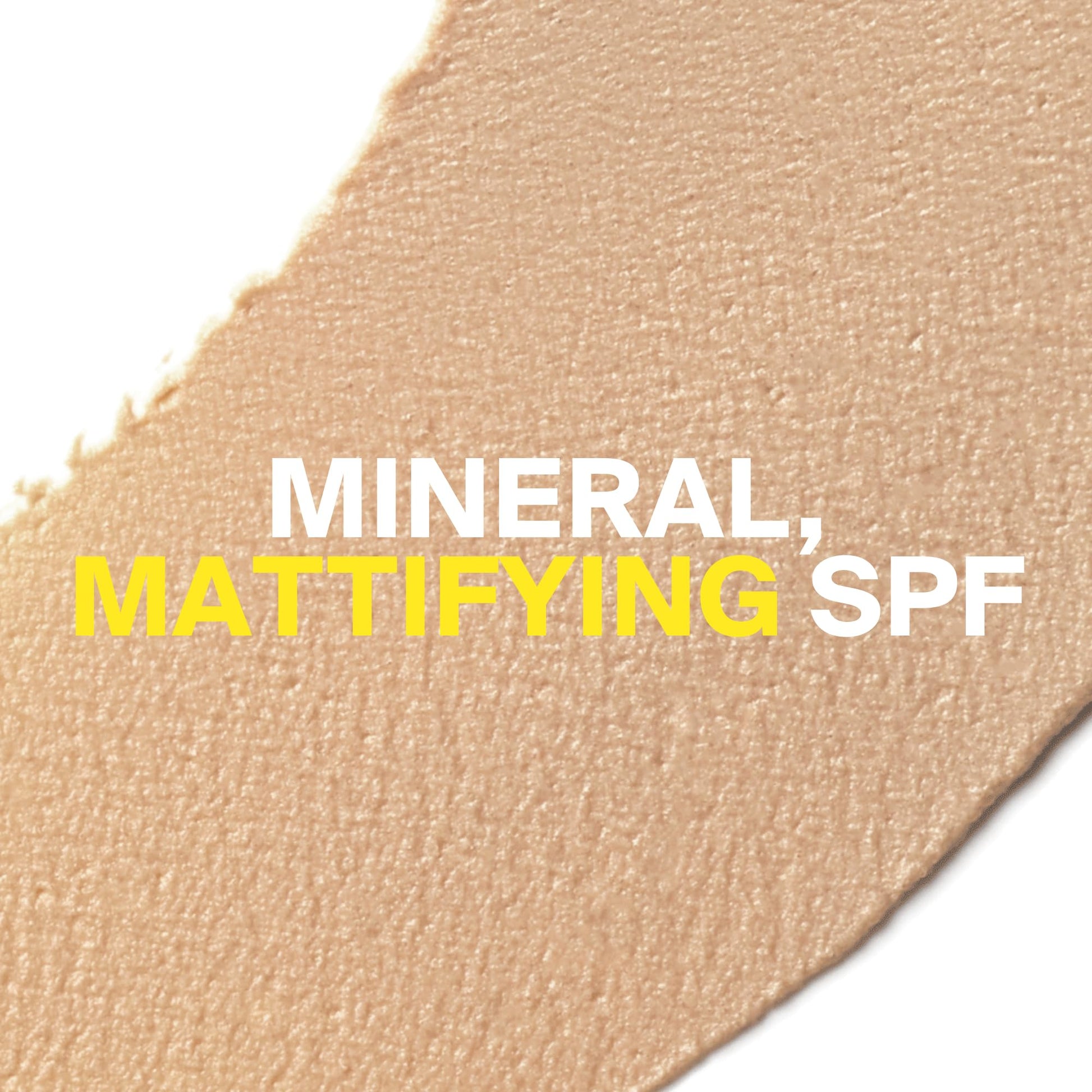 Supergoop! Mineral Mattescreen texture swatch on skin