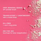 Hawaiian Tropic powder sunscreen travel size packaging design details