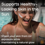 Sky And Sol Mineral Sunscreen SPF 50 application on face and body