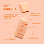Byoma SPF 50 sunscreen packaging back label