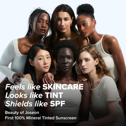 Beauty of Joseon tinted sunscreen shade range comparison