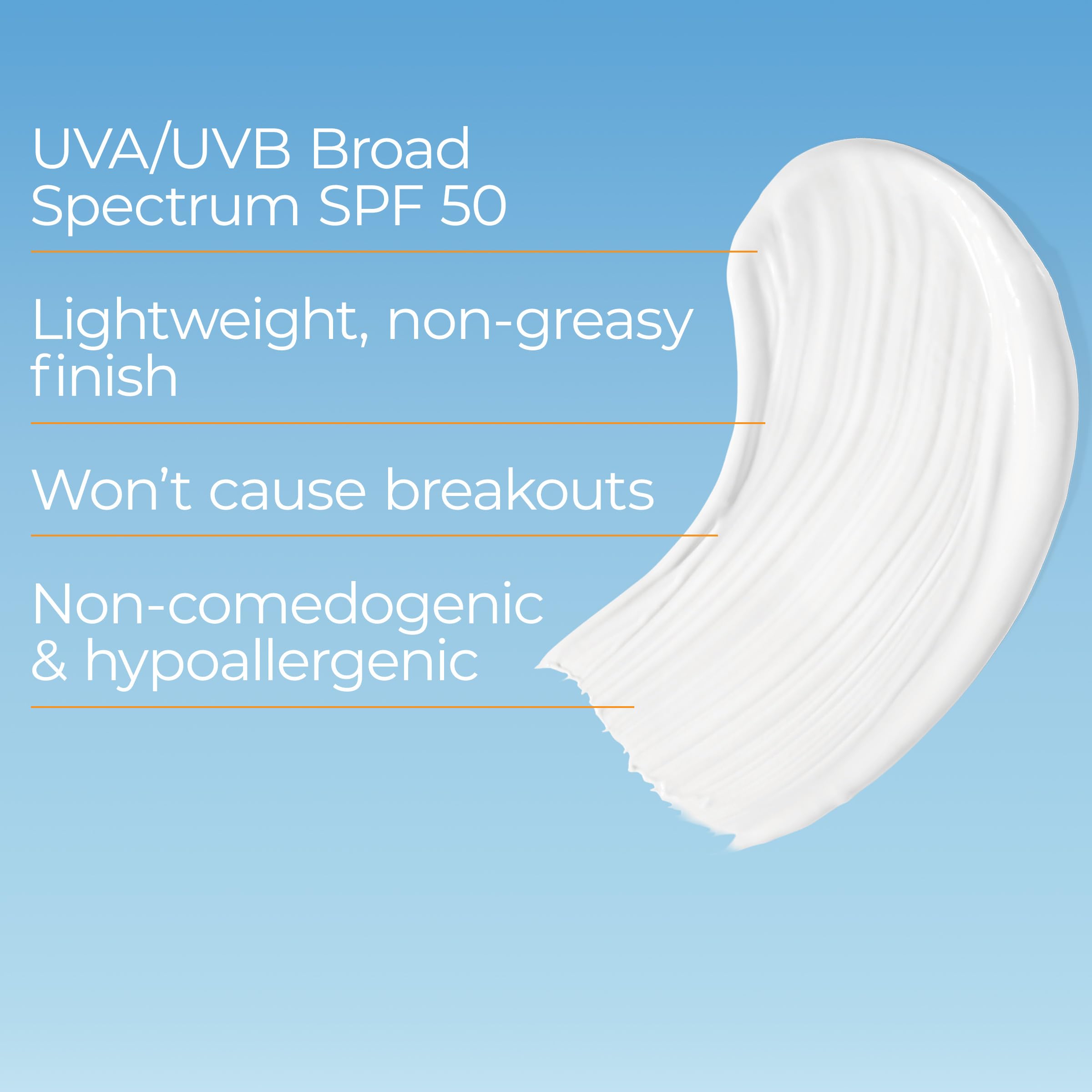 Texture of Eucerin Sun Clear Skin lightweight face lotion