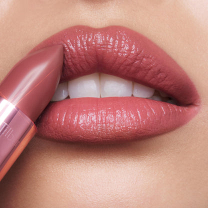 Charlotte Tilbury limited edition Hollywood lip set packaging back view with ingredient details.