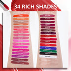 Maki Yika cruelty-free red lipstick formulation container in professional studio lighting.