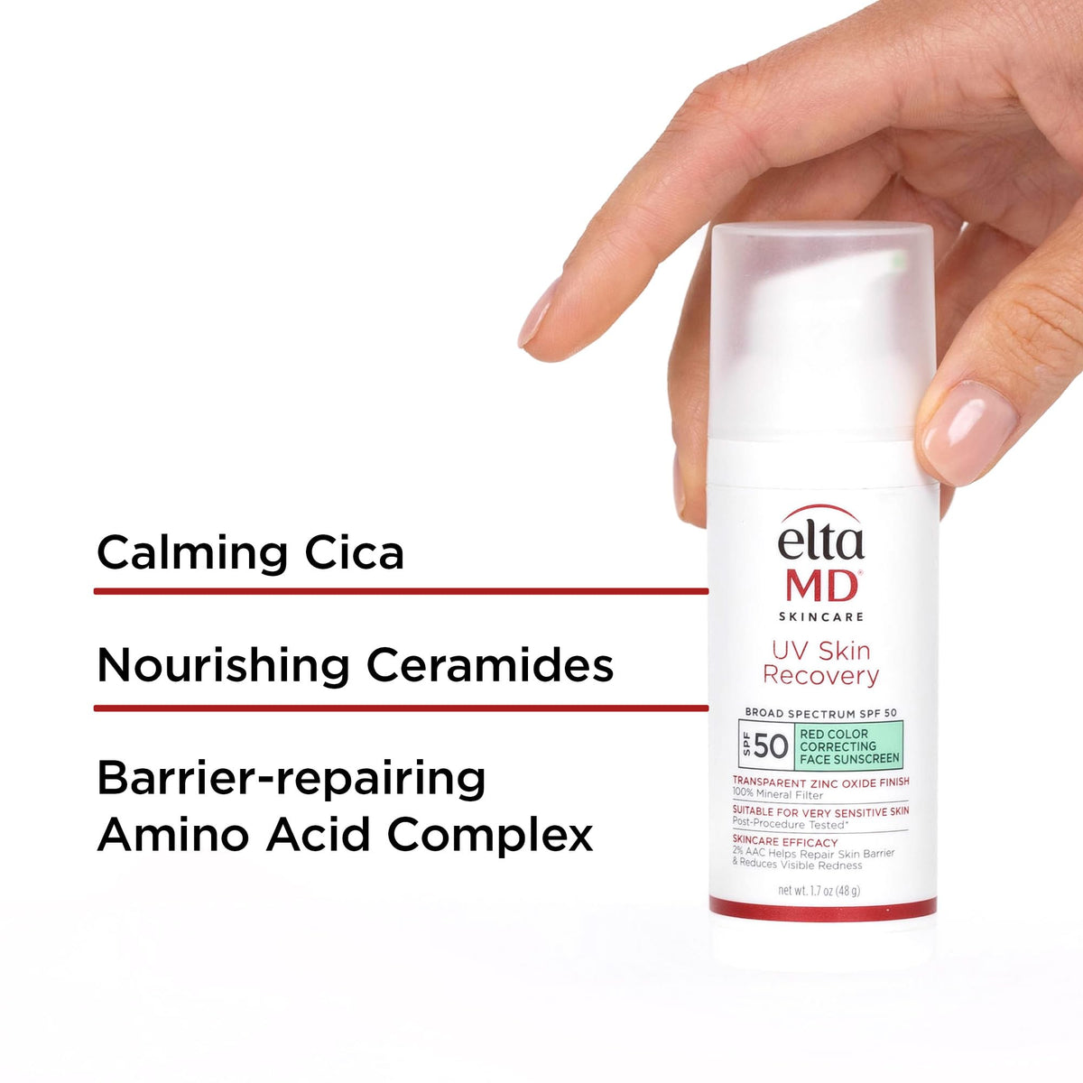 EltaMD sensitive skin sunscreen lifestyle presentation
