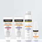 Neutrogena Clear Face Sunscreen SPF 30 lifestyle shot outdoors