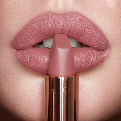 Charlotte Tilbury long lasting luminous matte lipstick box packaging details