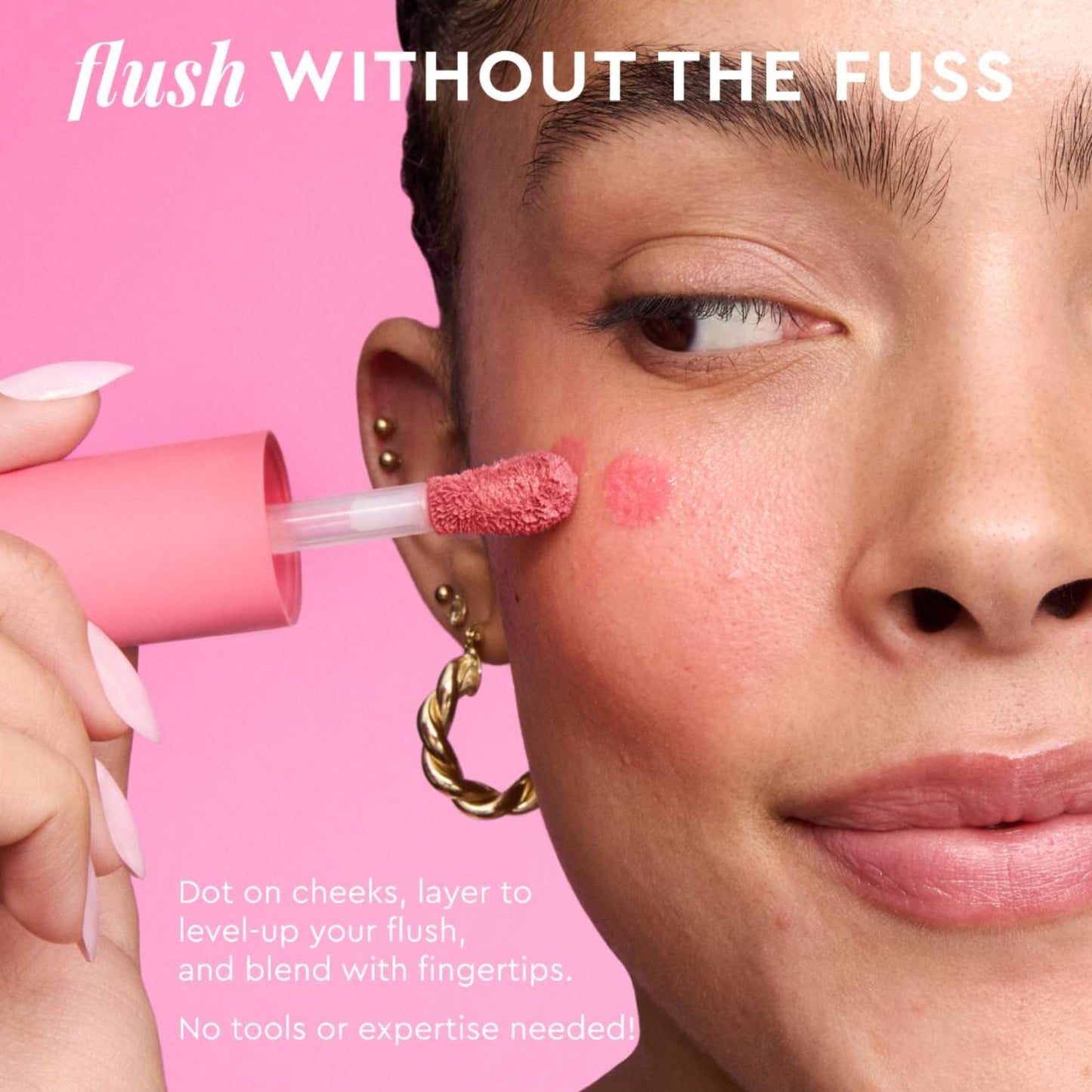 Glow Recipe Watermelon Flush liquid blush serum bottle with applicator